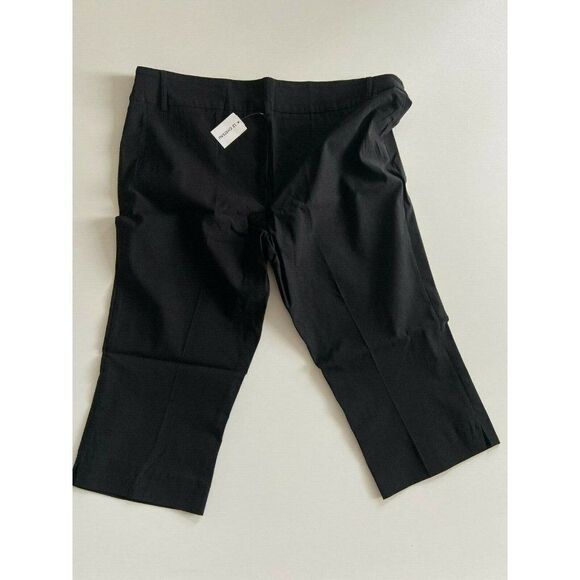 Le Chateau Stretch Tech Straight Leg Crop Pant Size 18 Black - Picture 6 of 6